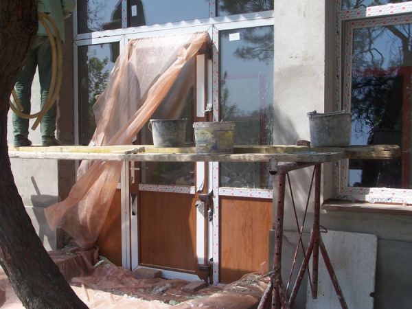 Kivitelezés közbeni kép