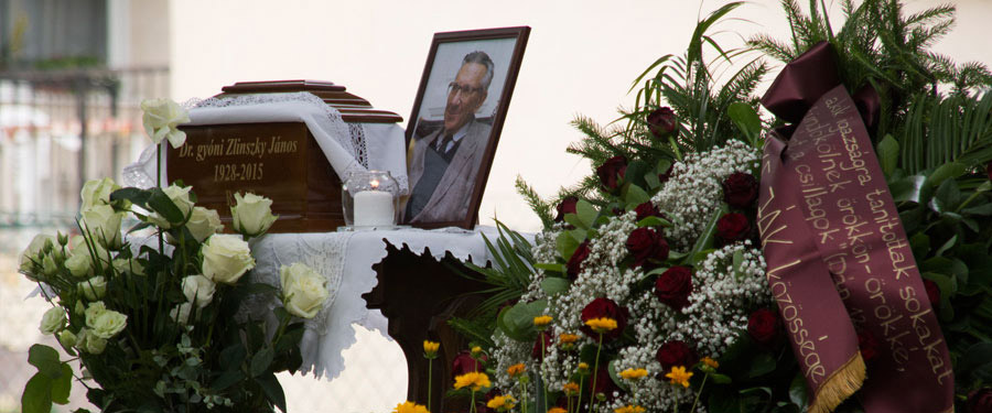 Eltemették Zlinszky János professzort