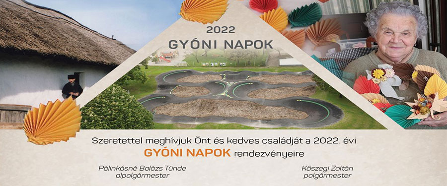 2022. évi GYÓNI NAPOK rendezvénysorozat