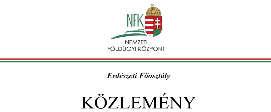 KÖZLEMÉNY körzeti erdőtervezési eljárás megindításáról