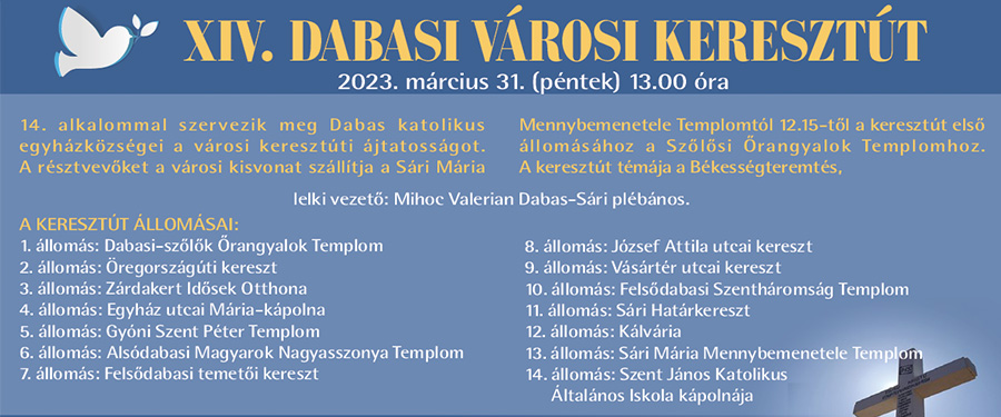 XIV. DABASI VÁROSI KERESZTÚT