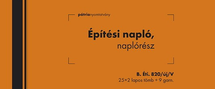 TÁJÉKOZTATÓ AZ ELEKTRONIKUS ÉPÍTÉSI NAPLÓ BEVEZETÉSÉRŐL